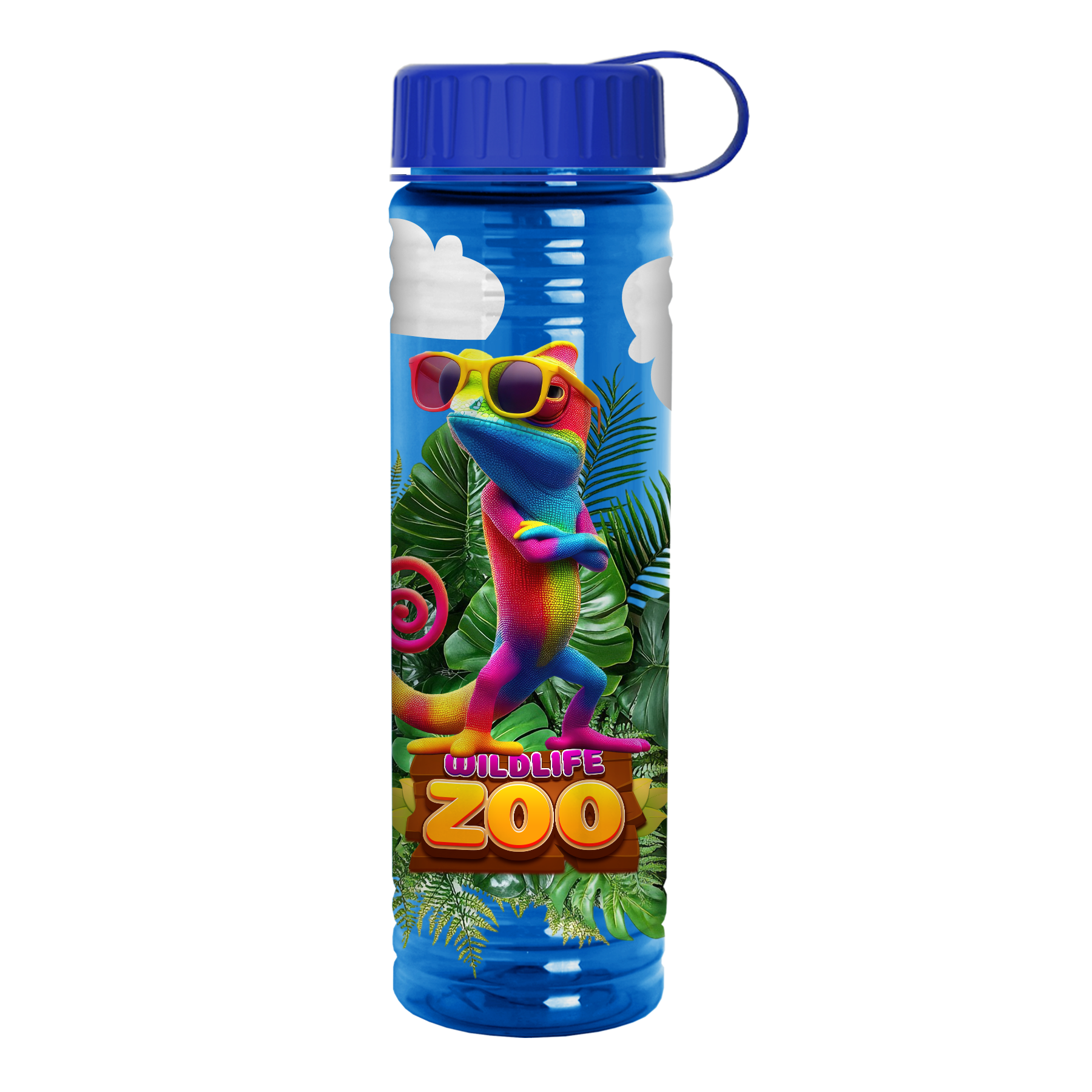 Slim Fit Bottle with Tethered Lid - 24 oz.